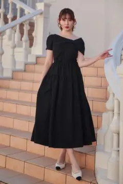 herlipto Twisted Ribbon Tiered Dress