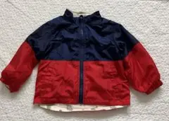 TOPVALU ブルゾン　ジャンパー　ナイロン　恐竜　リバーシブル可　90cm