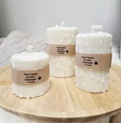 ソイキャンドル　ソイワックス　アロマ　クリスマス　韓国キャンドル　3個　メルティ