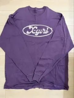 x-girl パープル ロンTワンピ