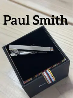ポールスミス ネクタイピン　シルバー　マルチストライプ　リバーシブルのサムネイル