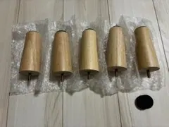 木製円錐形ソファ脚 5個セット 12cm