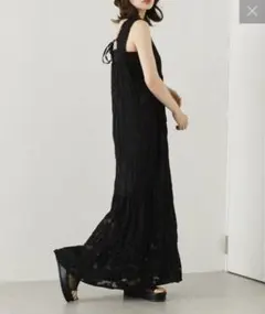 シアージャガードレースノースリワンピース