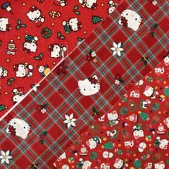 平成レトロ サンリオ ハローキティ クリスマス 生地セット