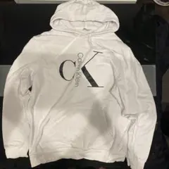 Calvin Klein ホワイトパーカー Mサイズ