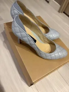 美品定価22000TALANTONbyDIANAキルティングラウンドトゥパンプス