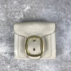 Vintage Coach Soho Leather Wallet White