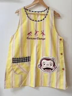 エプロン おさるのジョージ 保育士エプロン