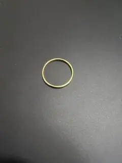 K18 イエローゴールド 極細リング 0.36g - メルカリ
