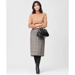 美品　23区　チェック柄タイトスカート　40