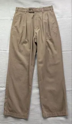 UNIQLO　ユニクロU　ワイドフィットタックチノ　ベージュ　MEN73