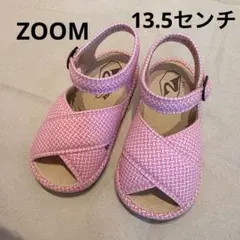 ベビーサンダル　13.5センチ　ZOOM ピンク