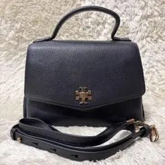 美品✨トリーバーチ ショルダーバッグ 2way ターンロック レザー 黒
