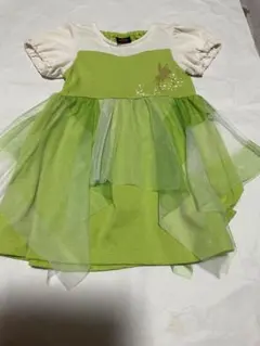 ディズニー　ティンカーベル　半袖ワンピース100cm