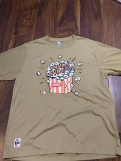 CHUMS Tシャツ ポップコーンデザイン ベージュ Lのサムネイル
