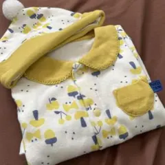 カバーロンパース 帽子付き