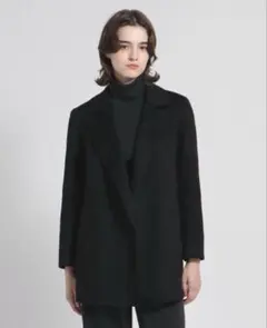 美品✨　Theory ブラック ピーコート ウール　カシミア　ジャケット　通勤