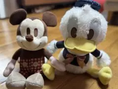 新品未使用品　ミッキーマウスとドナルドダックぬいぐるみセット