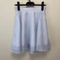 ケ*ラ様 水色 ストライプ フレアスカート