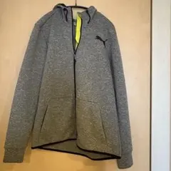 PUMA フード付 グレーパーカー S