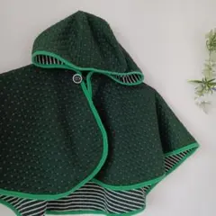 Cody Coby ベビーポンチョ Mサイズ ダークグリーン