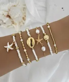 shein ボヘミアン　ブレスレット　貝殻のサムネイル