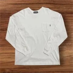 GOD SELECTION XXX ポケット付長袖Tシャツ ホワイト XLサイズ