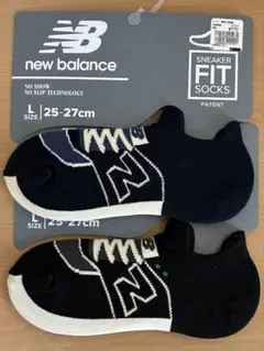 new balance スニーカーソックス 2足セット 25-27cm