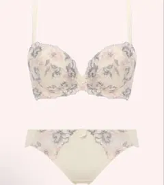 F70/Mトリンプ美胸ソフトブラ クラッシー ペタルズ ブラ＆ショーツセット