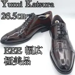 極美品 桂由美 ビジネスシューズ ストレートチップ 26.5cm 日本製 幅広のサムネイル