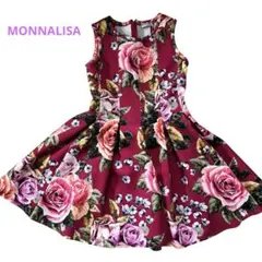MONNALISA モナリザ ローズ柄ワンピース 140 イタリア製　美品のサムネイル