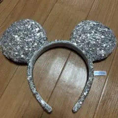 ディズニー ミッキーマウス カチューシャ シルバー