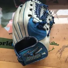 MIZUNO 軟式野球グローブ ブルー×ホワイト