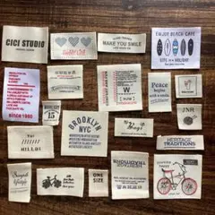 60 布 タグ いろいろなデザイン 20枚 ハンドメイド