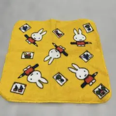 レトロ ミッフィー ハンカチ イエロー