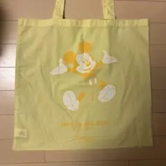 ディズニストア ミッキーマウス トートバッグ イエロー 黄色