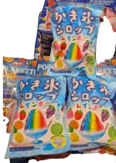 ラスト一枠共立食品 かき氷シロップ レインボー 3袋セット