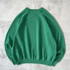 岩*読様 90s USA製　Tultex　プレーン スウェット　無地　グリーン