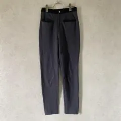 美品　ヴェルメイユパーイエナ 裾ジップ パンツ ストレッチ　グレー　Sのサムネイル