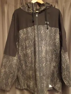 FAT パイソン柄　マウンテンパーカーコート　XL