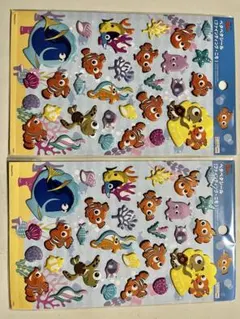 レア❗️ニモ　ドリー　ペタペタ立体シール２枚セット