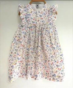PETIT BATEAU プチバトー 花柄プリントワンピース&ブルマセット 95