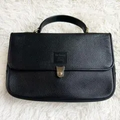 極美品✨バーバリーズ レザー ハンドバッグ ノバチェック ゴールド金具 冠婚葬祭