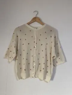 ＊新品＊Samansa Mos2 サマンサモスモス小花柄カーディガンsm2