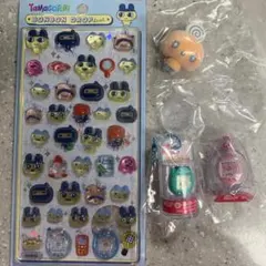 たまごっちボンボンドロップシール　パッケージチャーム2点　カプセルフロッキーズ