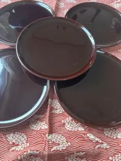 専用:漆塗り木製漆器5枚セット