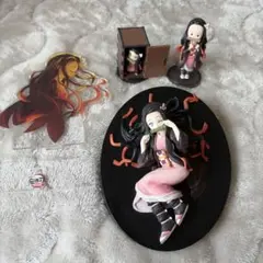 鬼滅の刃 竈門禰豆子　アクスタ　フィギュア3種セット