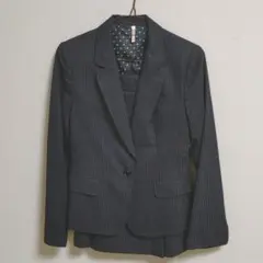 【美品】洋服の青山 スーツ 入学式 チャコールグレー