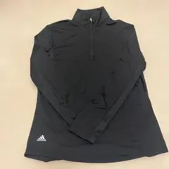 adidas レディース L ブラック ハイネックシャツ