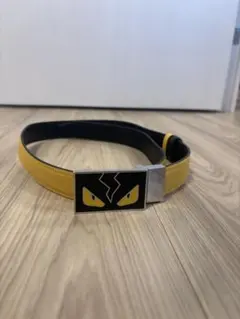【新品/未使用】FENDI フェンディ / イエローレザーベルト リバーシブルのサムネイル